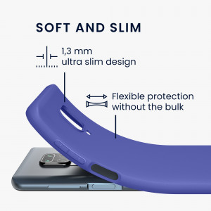 Husa Kwmobile pentru Xiaomi Redmi Note 9S/Redmi Note 9 Pro/Redmi Note 9 Pro Max, Silicon, Albastru, 52140.234 - Img 3