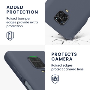 Husa Kwmobile pentru Xiaomi Redmi Note 9S/Redmi Note 9 Pro/Redmi Note 9 Pro Max, Albastru inchis, Silicon, KWM000011AH047C - Img 3
