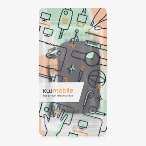 Husa Kwmobile Universala L - 6,5", Neopren, Negru/Alb , 30226.3.65 - Img 6