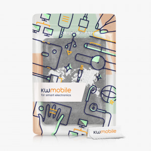 Husa pentru Amazon Kindle Paperwhite 11, Kwmobile, Gri/Alb, Textil, 56260.08 - Img 7