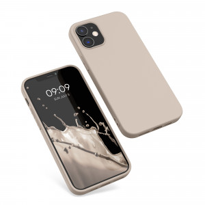 Husa pentru Apple iPhone 12 / iPhone 12 Pro, Silicon, Crem, 53938.96, kwmobile - Img 2
