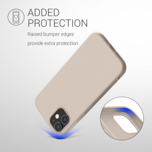 Husa pentru Apple iPhone 12 / iPhone 12 Pro, Silicon, Crem, 53938.96, kwmobile - Img 7