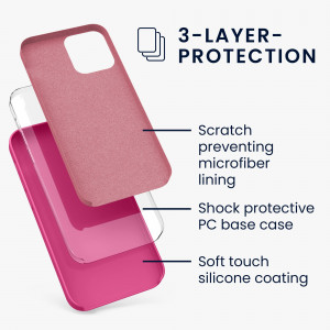 Husa pentru Apple iPhone 12 / iPhone 12 Pro, Silicon, Roz, 52641.213 - Img 3