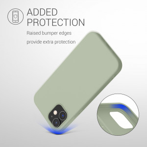 Husa pentru Apple iPhone 12 / iPhone 12 Pro, Silicon, Verde, 53938.172, kwmobile - Img 7