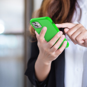 Husa pentru Apple iPhone 12 / iPhone 12 Pro, Silicon, Verde, 53939.44 - Img 5