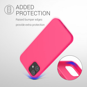 Husa pentru Apple iPhone 12 Mini, Silicon, Roz, 52715.77 - Img 7
