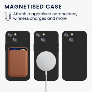 Husa pentru Apple iPhone 13 Mini, Silicon, Negru, 56558.01, kwmobile - Img 5