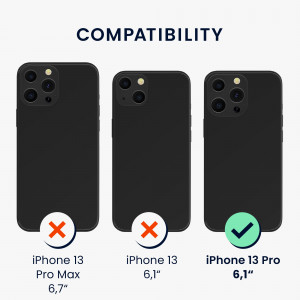 Husa pentru Apple iPhone 13 Pro, Silicon, Albastru, 55880.226, kwmobile - Img 6