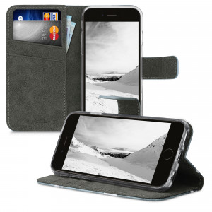 Husa pentru Apple iPhone 6 / iPhone 6s, Piele ecologica, Albastru, 24582.11 - Img 5