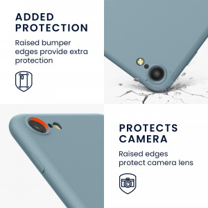 Husa pentru Apple iPhone 8 / iPhone 7 / iPhone SE 2, Silicon, Albastru, 49979.206, kwmobile - Img 4