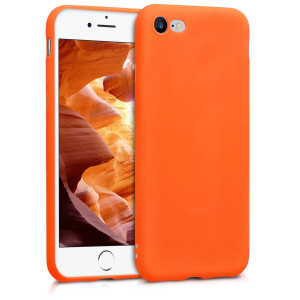 Husa pentru Apple iPhone 8 / iPhone 7 / iPhone SE 2, Silicon, Portocaliu, 43411.69 - Img 1