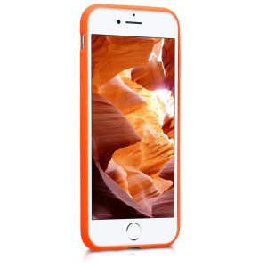 Husa pentru Apple iPhone 8 / iPhone 7 / iPhone SE 2, Silicon, Portocaliu, 43411.69 - Img 3