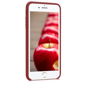 Husa pentru Apple iPhone 8 Plus / iPhone 7 Plus, Silicon, Rosu, 40842.20 - Img 3