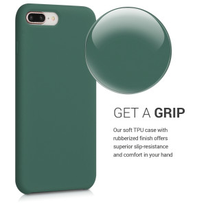 Husa pentru Apple iPhone 8 Plus / iPhone 7 Plus, Silicon, Verde, 40842.166 - Img 4