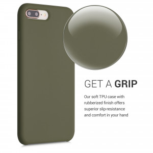 Husa pentru Apple iPhone 8 Plus / iPhone 7 Plus, Silicon, Verde, 40842.196 - Img 4