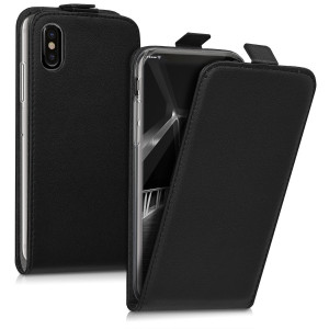 Husa pentru Apple iPhone X / iPhone XS, Piele ecologica, Negru, 42514.01 - Img 1