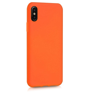 Husa pentru Apple iPhone X / iPhone XS, Silicon, Portocaliu, 43940.69 - Img 8