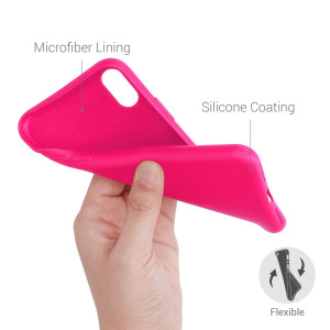 Husa pentru Apple iPhone X / iPhone XS, Silicon, Roz, 49982.77 - Img 4