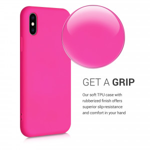 Husa pentru Apple iPhone X / iPhone XS, Silicon, Roz, 52975.77 - Img 5