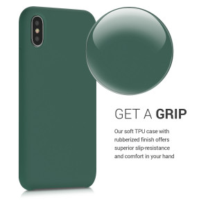 Husa pentru Apple iPhone X / iPhone XS, Silicon, Verde, 42495.166 - Img 4