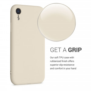 Husa pentru Apple iPhone XR, Silicon, Crem, 49983.204, kwmobile - Img 5