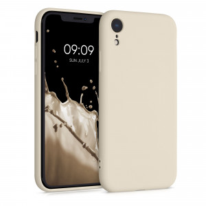 Husa pentru Apple iPhone XR, Silicon, Crem, 49983.204, kwmobile - Img 1