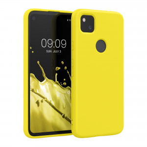 Husa pentru Google Pixel 4a, Silicon, Galben, 52622.165, kwmobile - Img 1