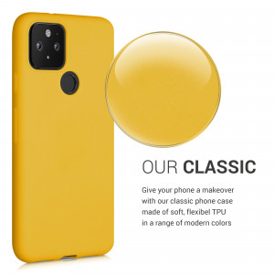 Husa pentru Google Pixel 5, Silicon, Galben, 51722.143 - Img 4