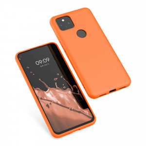 Husa pentru Google Pixel 5a, Silicon, Portocaliu, 55374.150 - Img 2