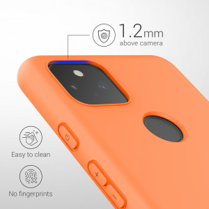 Husa pentru Google Pixel 5a, Silicon, Portocaliu, 55374.150 - Img 4