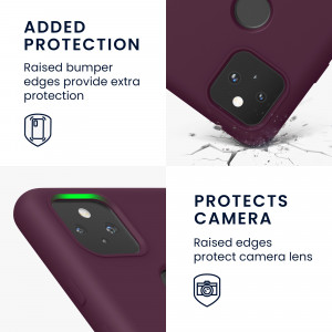 Husa pentru Google Pixel 5a, Silicon, Violet, 55207.187, kwmobile - Img 4