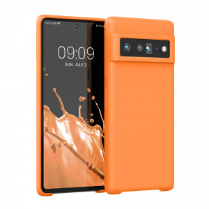 Husa pentru Google Pixel 6 Pro, Silicon, Portocaliu, 55863.150, kwmobile - Img 1