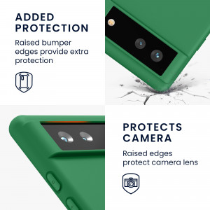 Husa pentru Google Pixel 6, Silicon, Verde, 55434.227, kwmobile - Img 4
