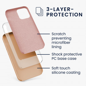 Husa pentru iPhone 12 / iPhone 12 Pro, Silicon, Crem, 52641.194 - Img 3