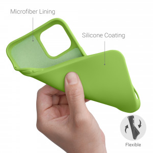 Husa pentru iPhone 12 Pro Max, Silicon, Verde, 52714.220 - Img 4