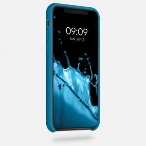 Husa pentru iPhone X / iPhone XS, Silicon, Albastru, 46313.224 - Img 3