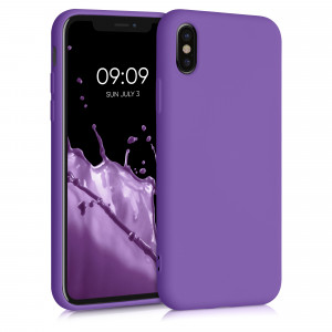 Husa pentru iPhone X / iPhone XS, Silicon, Mov, 49982.221 - Img 1