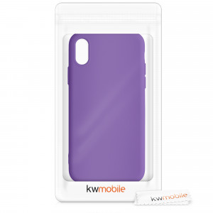 Husa pentru iPhone X / iPhone XS, Silicon, Mov, 49982.221 - Img 7