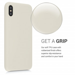 Husa pentru iPhone XS Max, Silicon, Crem, 45909.204 - Img 4
