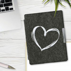 Husa pentru Kobo Aura H2O Edition 2, Textil, Gri, kwmobile, 49111.04 - Img 3