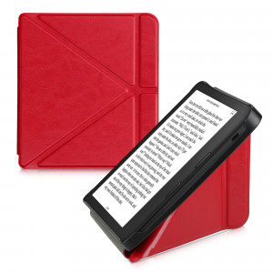 Husa pentru Kobo Libra 2, Kwmobile, Rosu, Piele ecologica, 56576.09 - Img 1