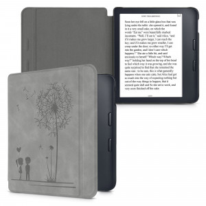 Husa pentru Kobo Libra 2, Piele ecologica, Gri, kwmobile, 56579.01 - Img 2
