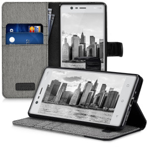 Husa pentru Nokia 3, Textil, Gri, 41108.01 - Img 4