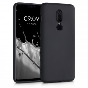 Husa pentru OnePlus 6, Silicon, Negru, 55346.01, kwmobile - Img 1