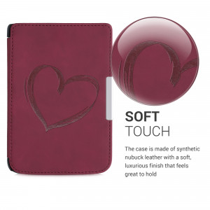 Husa pentru PocketBook Touch Lux 3 / Basic Touch 2 / Basic Lux, Piele ecologica, Violet, kwmobile, 55747.01 - Img 4
