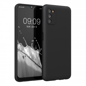 Husa pentru Samsung Galaxy A03s, Silicon, Negru, 56517.47, kwmobile - Img 1