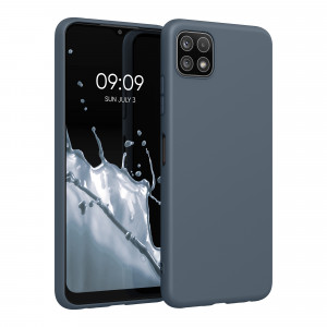 Husa pentru Samsung Galaxy A22 5G, Silicon, Albastru, 55245.202, kwmobile - Img 1