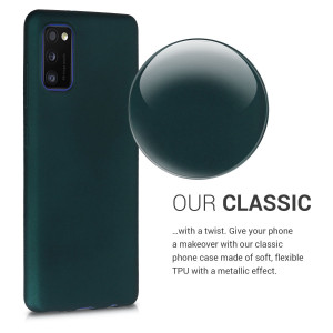 Husa pentru Samsung Galaxy A41, Silicon, Verde, 52254.14 - Img 4
