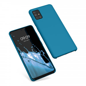 Husa pentru Samsung Galaxy A51, Silicon, Albastru, 51197.224, kwmobile - Img 2