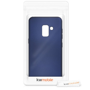 Husa pentru Samsung Galaxy A8 (2018), Silicon, Albastru, 45634.64 - Img 7